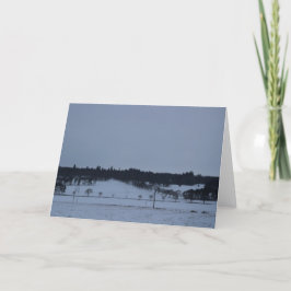 Cartes Pour Fêtes Annuelles Les arbres nus dans la neige