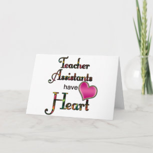 Cartes Pour Fêtes Annuelles Les Assistants Enseignants Ont Le Coeur