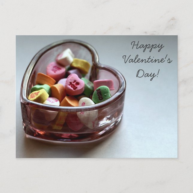 Cartes Pour Fêtes Annuelles Les bonbons de la Saint-Valentin (Devant)
