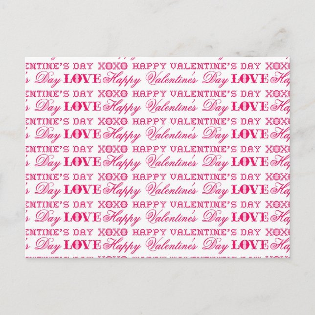 Cartes Pour Fêtes Annuelles Les cadeaux rouges roses Heureuses Saintes-Valenti (Devant)