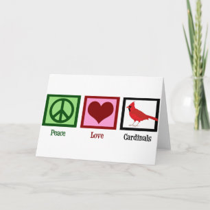 Cartes Pour Fêtes Annuelles Les cardinaux de l'amour pour la paix