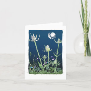 Cartes Pour Fêtes Annuelles Les chevalets et la lune