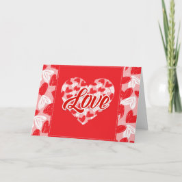 Cartes Pour Fêtes Annuelles Les coeurs "Avec amour" de Valentine - Personnalis