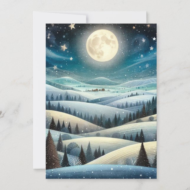 Cartes Pour Fêtes Annuelles Les collines (Devant)