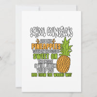 Les Conseillers Scolaires Sont Comme Des Ananas.