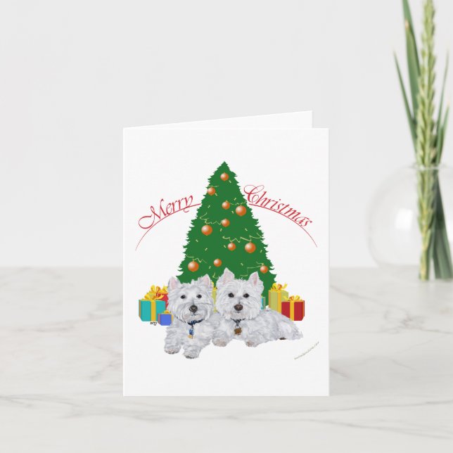 Cartes Pour Fêtes Annuelles Les desserts de l'arbre de Noël (Devant)