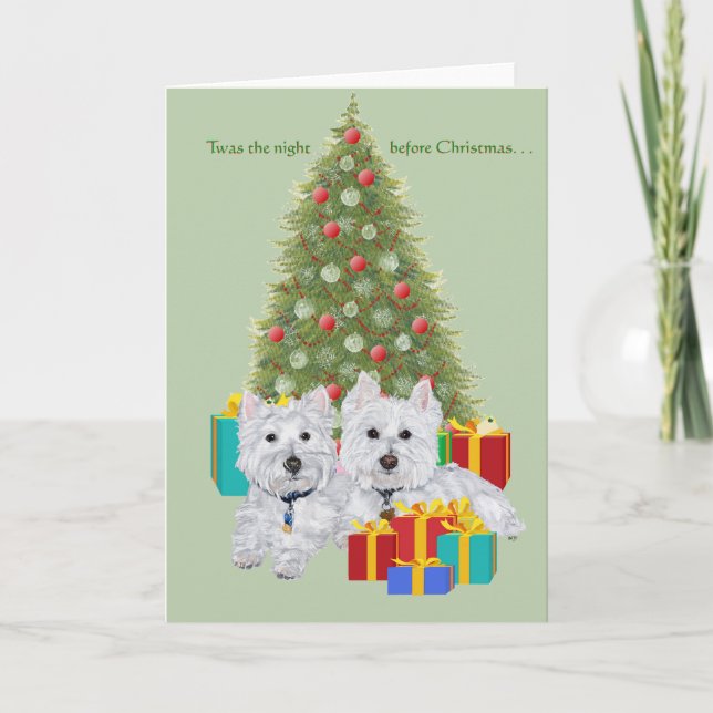 Cartes Pour Fêtes Annuelles Les desserts de l'arbre de Noël (Devant)