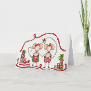 Cartes Pour Fêtes Annuelles Les Deux de Christmas