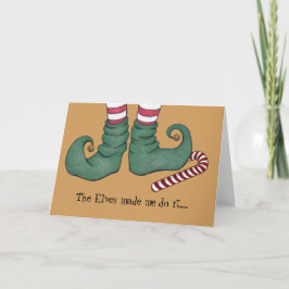 Cartes Pour Fêtes Annuelles Les elfes m'ont fait le faire... Fêtes