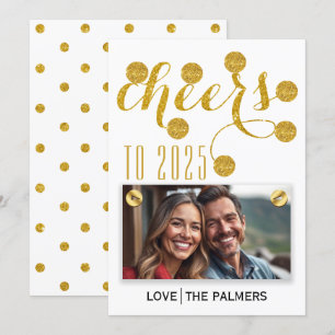 Cartes Pour Fêtes Annuelles Les encouragements modernes à la parties scintilla
