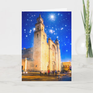 Cartes Pour Fêtes Annuelles Les Étoiles Brillent Sur Le Mexique
