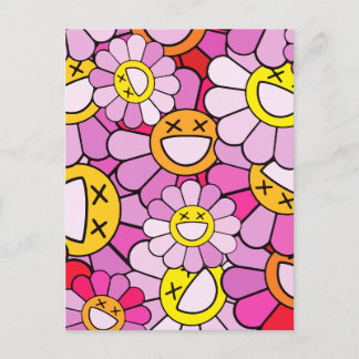 Cartes Pour Fêtes Annuelles Les fleurs de Murakami