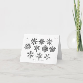 Cartes Pour Fêtes Annuelles Les flocons de neige — 1791