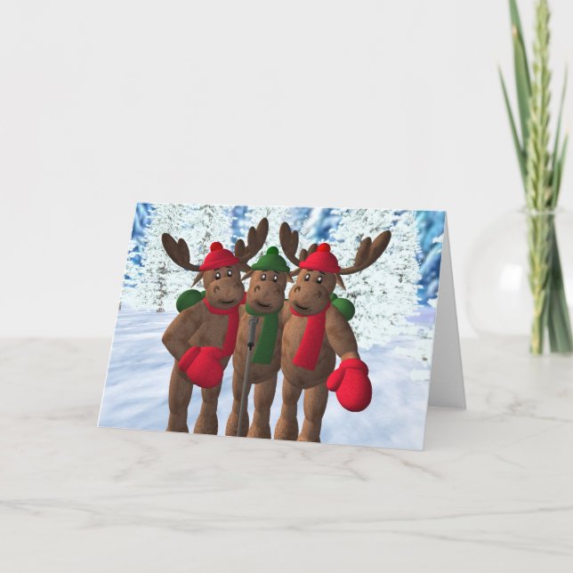 Cartes Pour Fêtes Annuelles Les frères d'orignaux : Chant de Noël (Devant)