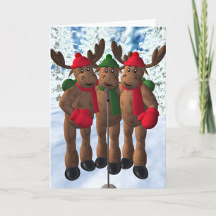 Cartes Pour Fêtes Annuelles Les frères d'orignaux : Chant de Noël