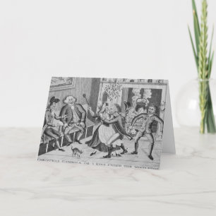 Cartes Pour Fêtes Annuelles Les Gamboles de Noël, ou un baiser sous