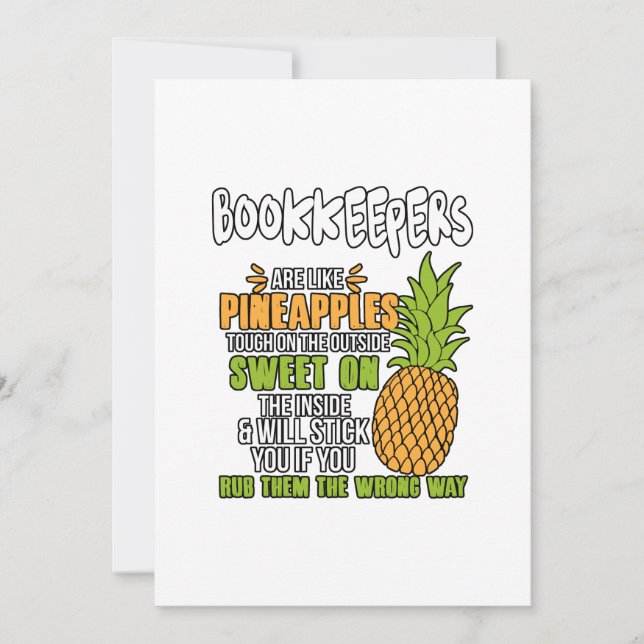 Cartes Pour Fêtes Annuelles Les Gardiens Sont Comme Des Ananas. (Devant)
