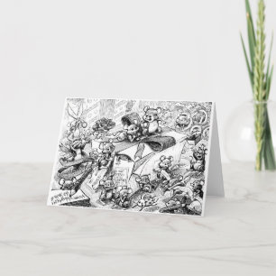 Cartes Pour Fêtes Annuelles Les joyeuses souris font l'emballage