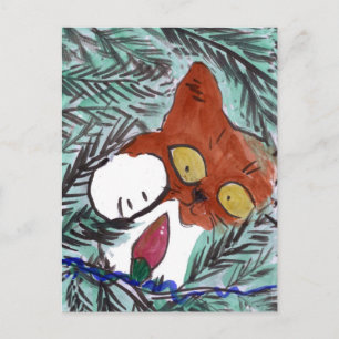 Cartes Pour Fêtes Annuelles Les kiites sont fascinated par Christmas Tree Ligh