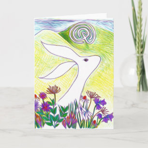 Cartes Pour Fêtes Annuelles Les lièvres et le labyrinthe