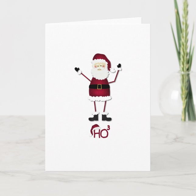 Cartes Pour Fêtes Annuelles Les maths de Père Noël (Devant)