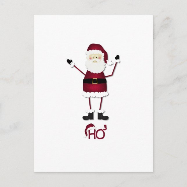 Cartes Pour Fêtes Annuelles Les maths de Père Noël (Devant)