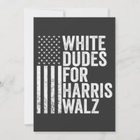 Les Mecs Blancs De Harris Walz Élection Du Drapeau