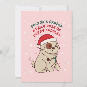 CARTES POUR FÊTES ANNUELLES LES MÉDECINS COMMANDENT UNE DOSE QUOTIDIENNE DE CU
