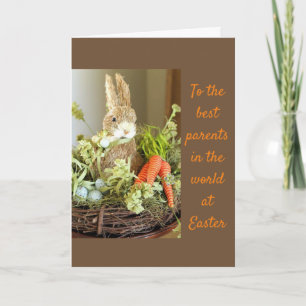 CARTES POUR FÊTES ANNUELLES LES "MEILLEURS PARENTS" DU MONDE **AMOUR DE PÂQUES