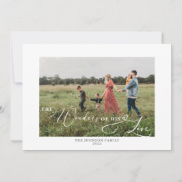 Cartes Pour Fêtes Annuelles Les merveilles de son amour Script photo