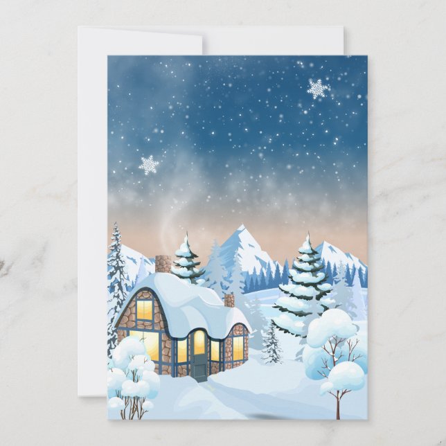 Cartes Pour Fêtes Annuelles Les merveilles hivernales (Devant)