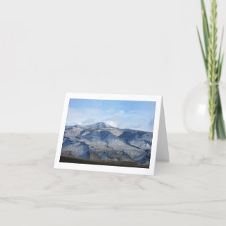 Cartes Pour Fêtes Annuelles Les montagnes de Sacramento après la neige
