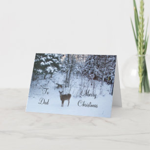 Cartes Pour Fêtes Annuelles Les Noël-Cerfs communs du papa