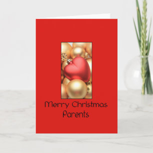 Cartes Pour Fêtes Annuelles Les parents Joyeux Noël