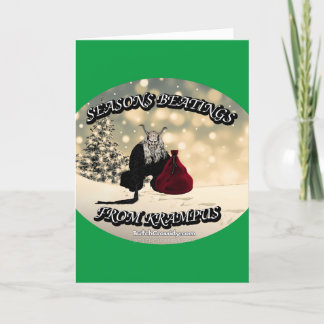 Cartes Pour Fêtes Annuelles Les passages à tabac de la saison de Krampus - Car