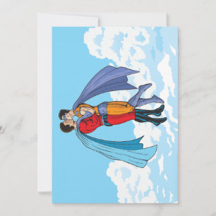 Cartes Pour Fêtes Annuelles Les personnages de Slipperyjoe embrassant deux sup