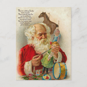 Cartes Pour Fêtes Annuelles Les postcards de Victorian Santa Christmas