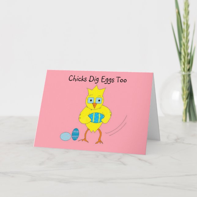Cartes Pour Fêtes Annuelles Les Poulets Comme Les Oeufs Aussi (Devant)
