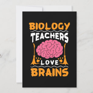 Cartes Pour Fêtes Annuelles Les professeurs de biologie aiment Halloween Brain