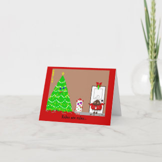 Cartes Pour Fêtes Annuelles Les règles sont des règles…
