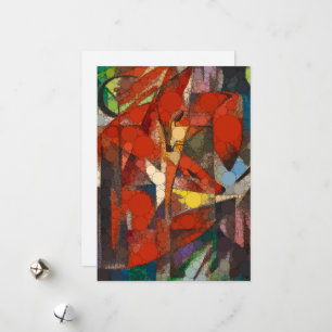 Cartes Pour Fêtes Annuelles Les renards, points d'infini par Franz Marc