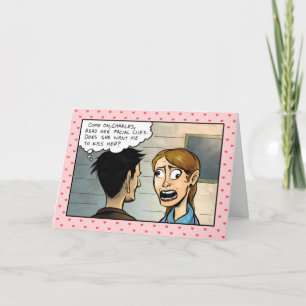 Cartes Pour Fêtes Annuelles Les répliques faciales m'embrassent Valentine