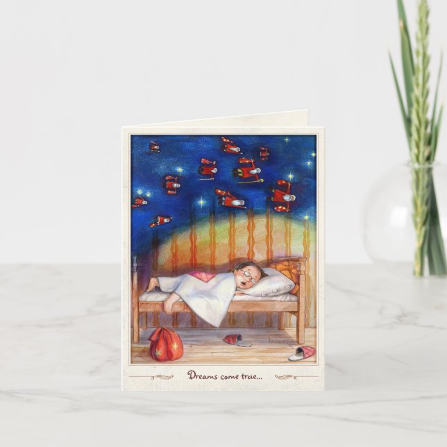 Cartes Pour Fêtes Annuelles Les rêves deviennent réalité (Devant)