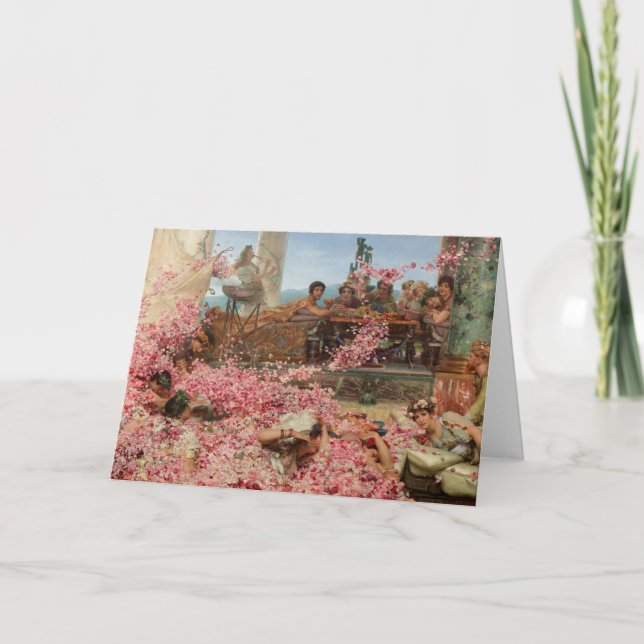 Cartes Pour Fêtes Annuelles Les Roses d'Heliogabalus (Devant)