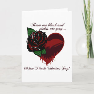 Cartes Pour Fêtes Annuelles Les roses sont des poèmes noirs