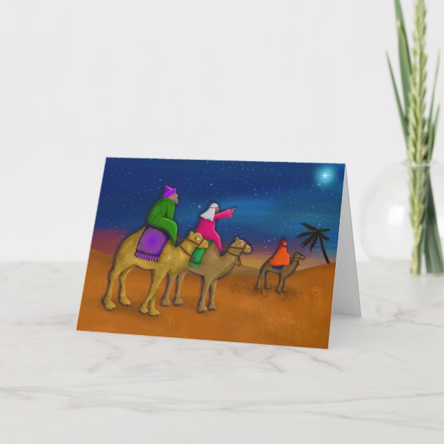 Cartes Pour Fêtes Annuelles Les sages de Noël (Devant)