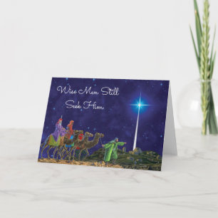 Cartes Pour Fêtes Annuelles Les sages le cherchent toujours