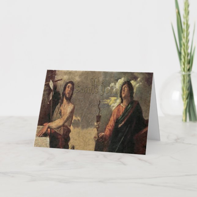 Cartes Pour Fêtes Annuelles Les saints John (Devant)