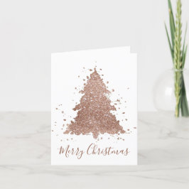 Cartes Pour Fêtes Annuelles Les sapins de Noël de Glam| Parties scintillant Ro