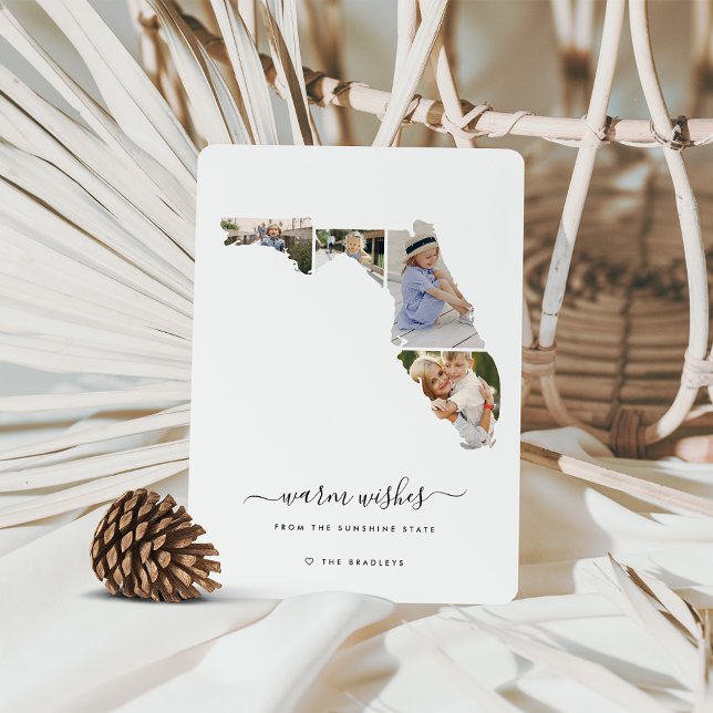 Cartes Pour Fêtes Annuelles Les souhaits chauds | Florida Holiday Photo Collec (Créateur téléchargé)